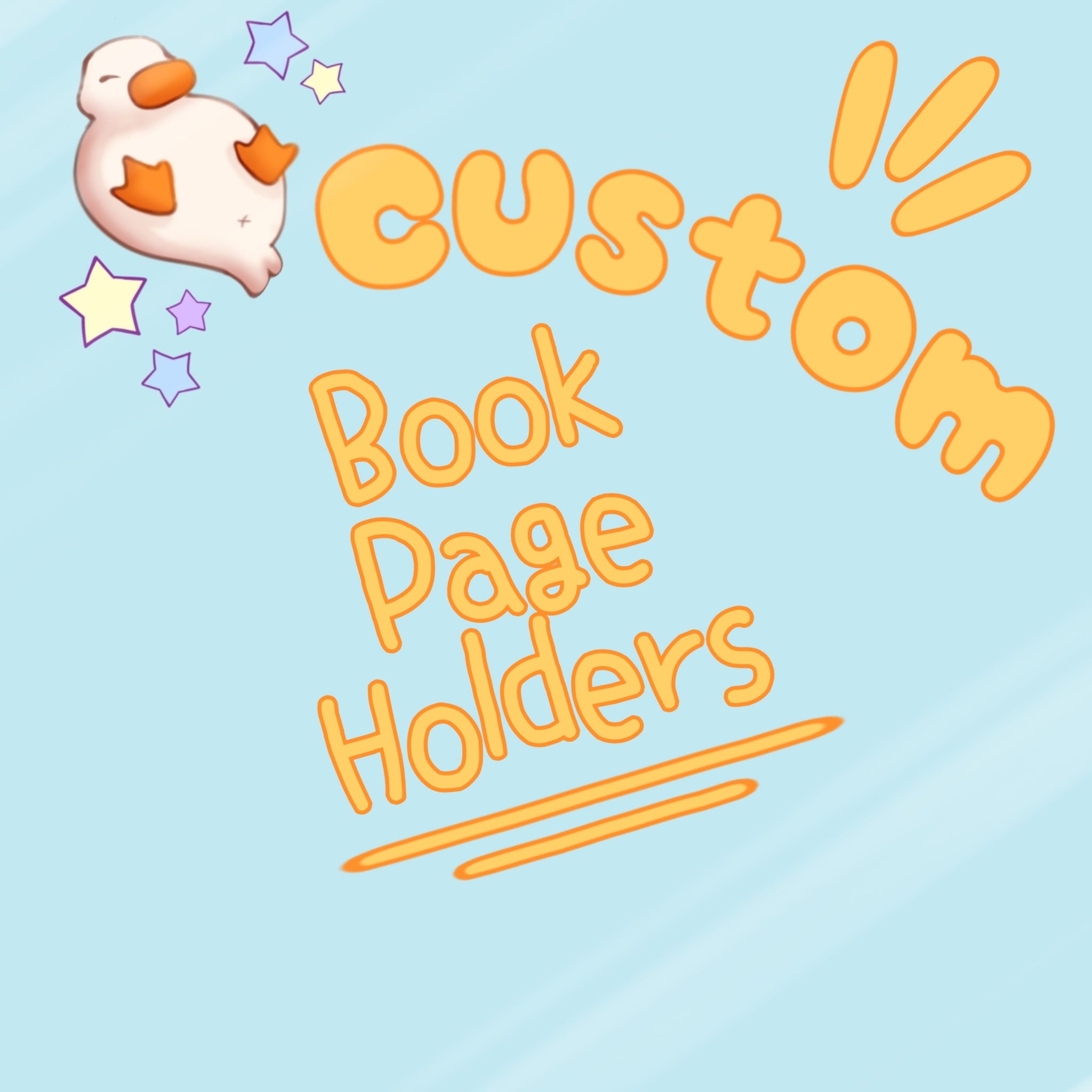 Custom Book Page Holders